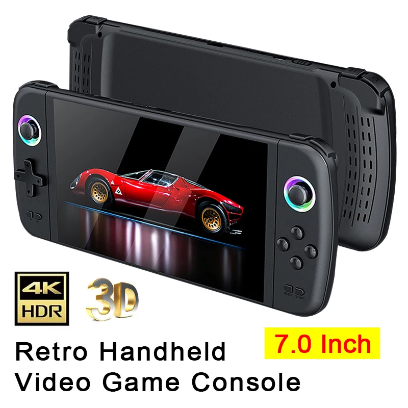 M27 Portable Pocket Retro Handheld Video Game Console 7.0 Inch Big Screen 1024*600 Display Support LINUX Emelec 64G/128G view 3