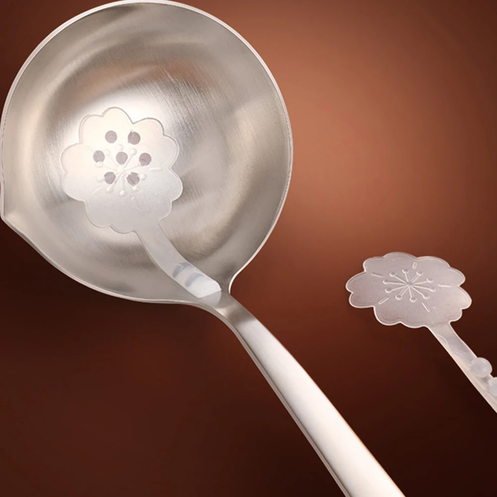 

1pc 304 Oil Soup Spoon Ladle Long Handle Stainless Steel Pot Silver Hole Soup Ladle Design for Kitchen Restaurants