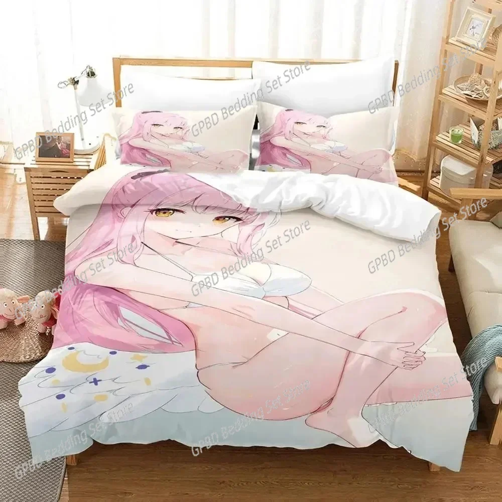 

Anime Blue Archive Misono Mika Comfortable Duvet Quilt Cover Pillowcase Bedding Set Children Bedroom Decoration Home Textile
