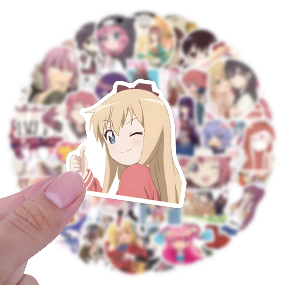 10/30/55 pegatinas de anime YuruYuri, bonitas pegatinas de dibujos animados de Akaza Akari, calcomanías DIY para botella de agua, teléfono, cuaderno, calcomanías Kawaii para niñas