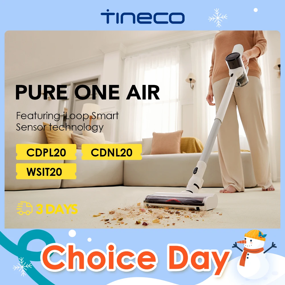 Tineco Pure One Air Cordless Vacuum Cleaner for Home Mop Super Lightweight Wireless Quiet Powerful Suction Cleaning Machine