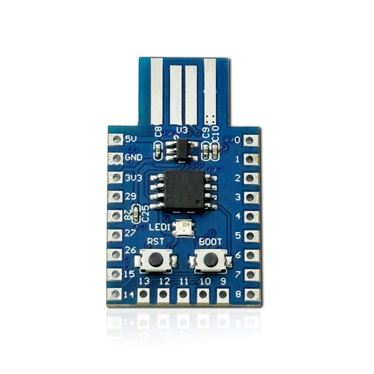 For Flash Raspberry Pi Microcontroller Development Board RP2040 USB Type-A Version 4MB Development Board Module