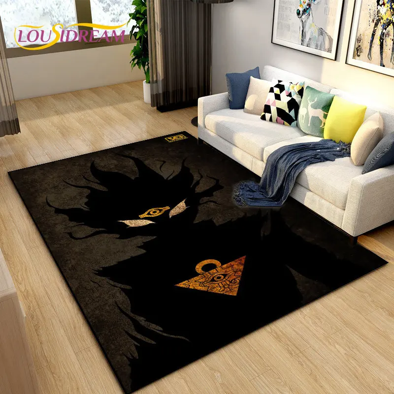 Yu-Gi-Oh MONSTER CARD Anime Area Rug Large,Carpet Rug for Living Room Bedroom Sofa Doormat Decoration,Kids Non-slip Floor Mat