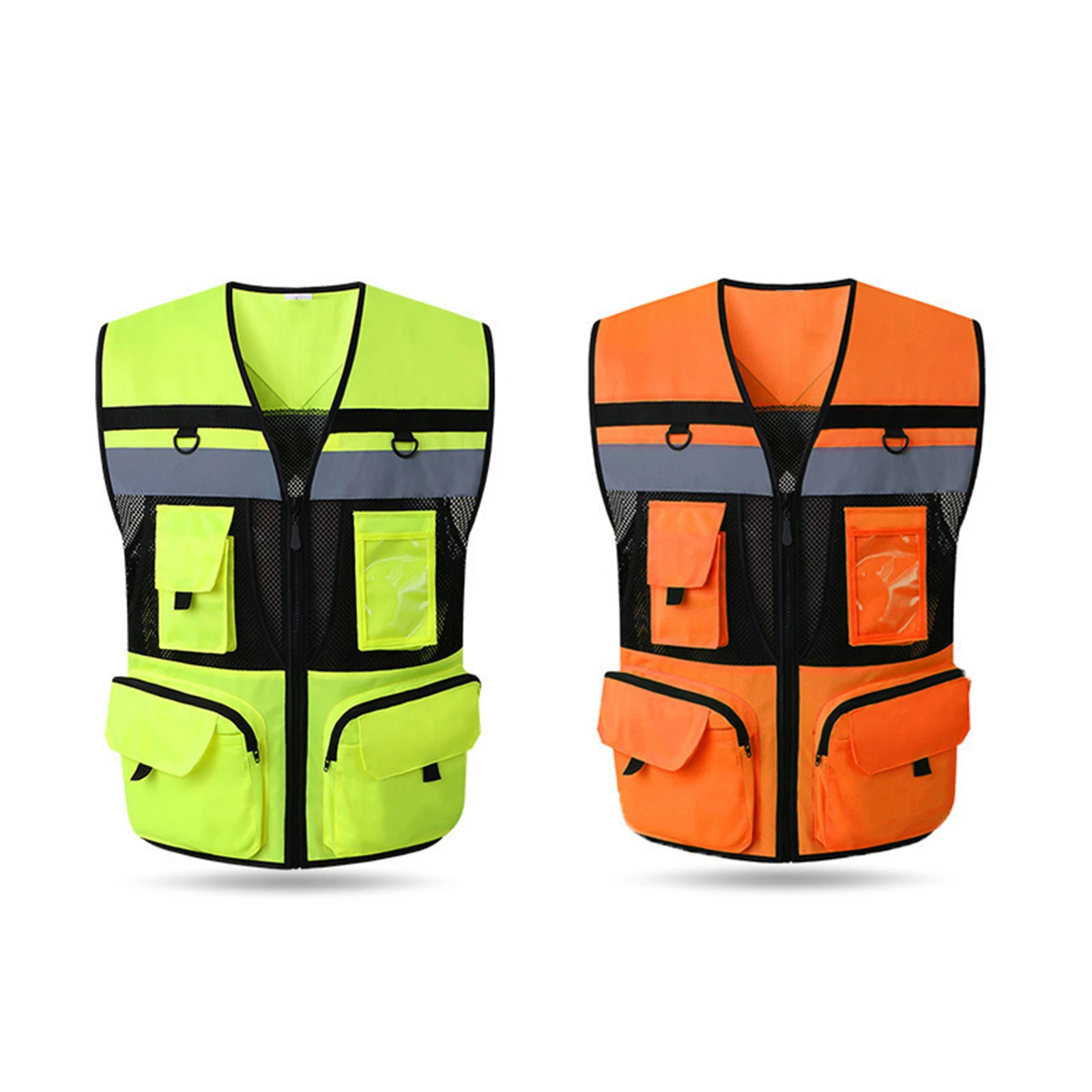 Motorcycle Reflective Racing Vest Comfortable Safety Vest for Traffic Police Parking Attendants Hiking Coating Jacket