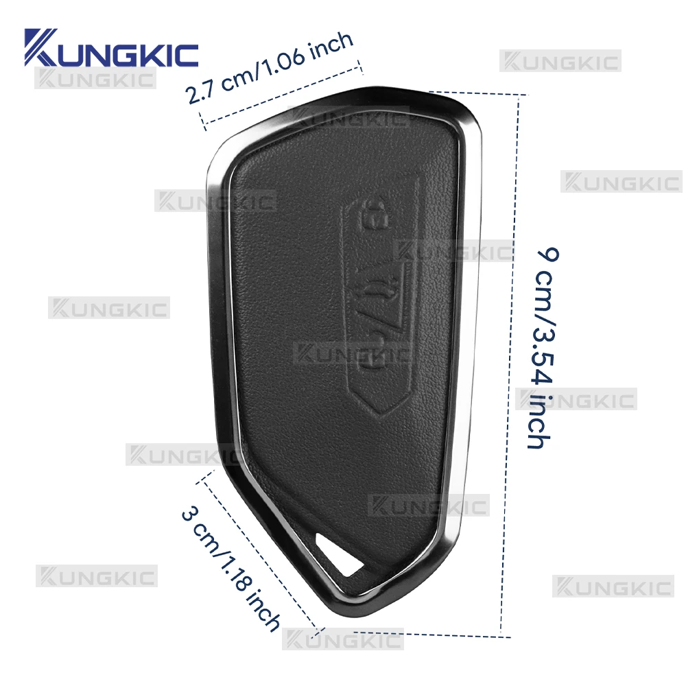 For Seat Leon MK4/Cupra Leon/Cupra Formentor 2020 2021 2022 2023-2025 Metal Leather Car Remote Key Case Cover Shell Keychain
