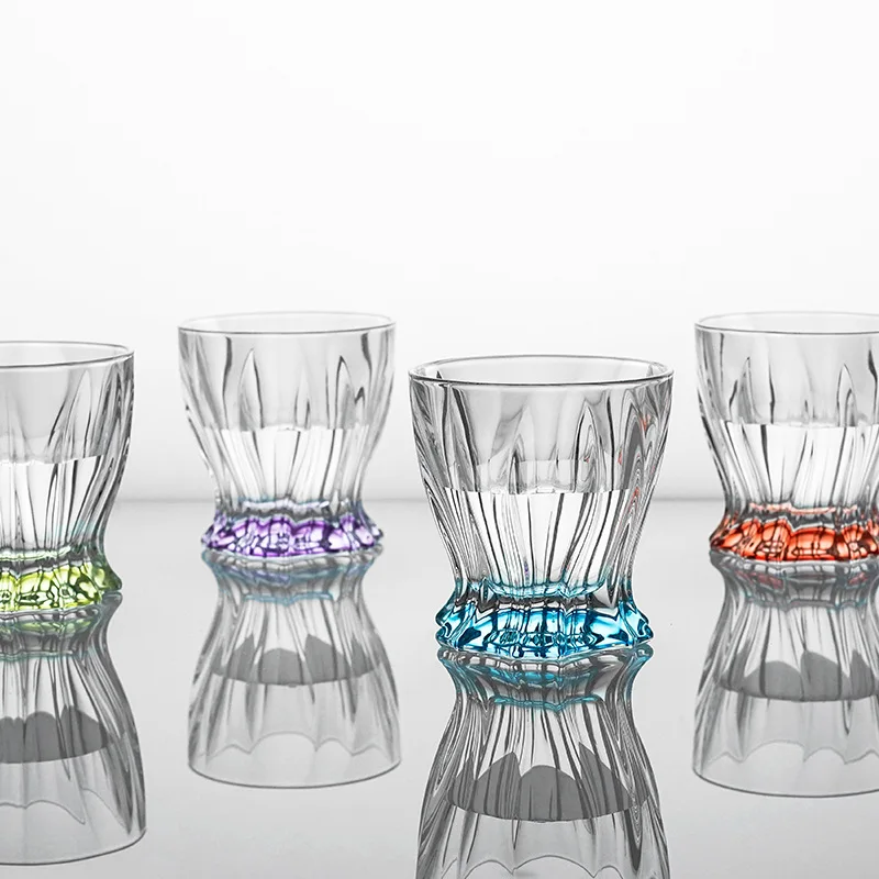

Crystal glass whisky cup, colored high-end foreign wine cup