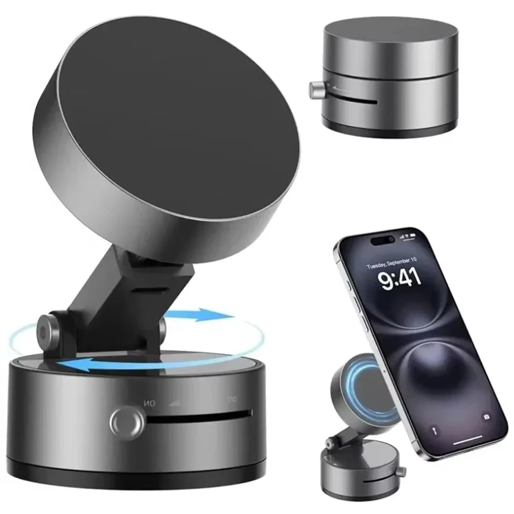 

Автомобильный магнитный держатель для телефона, выдвижная вакуумная сильная присоска, автомобильное крепление без помощи рук, складная автомобильная подставка для телефона для автомобиля/зеркала/тренажерного зала