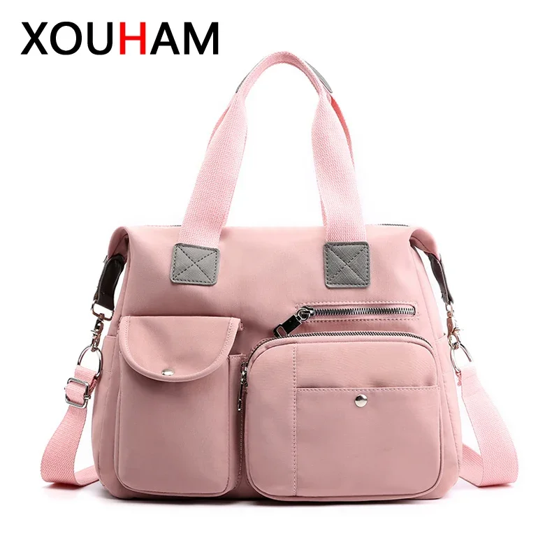 Xouham Vrouwen Schoudertassen Europese Amerikaanse Stijlen Nylon Crossbody Tas Dames Casual Handtas Grote Capaciteit Reiszak