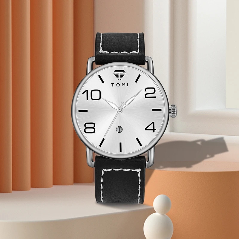 TOMI High Quality Luxury Design Men\'s and Women\'s Quartz Watch Minimalist Fashion Calendar Quartz Casual Watch