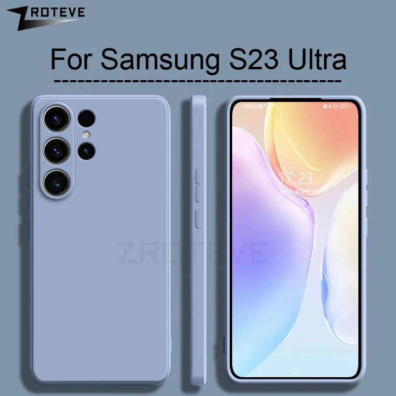 S25 Case ZROTEVE Silky Liquid Silicone Soft Cover For Samsung Galaxy S25 S24 S23 Ultra S21 FE S22 Plus S25+ S24+ Phone Cases