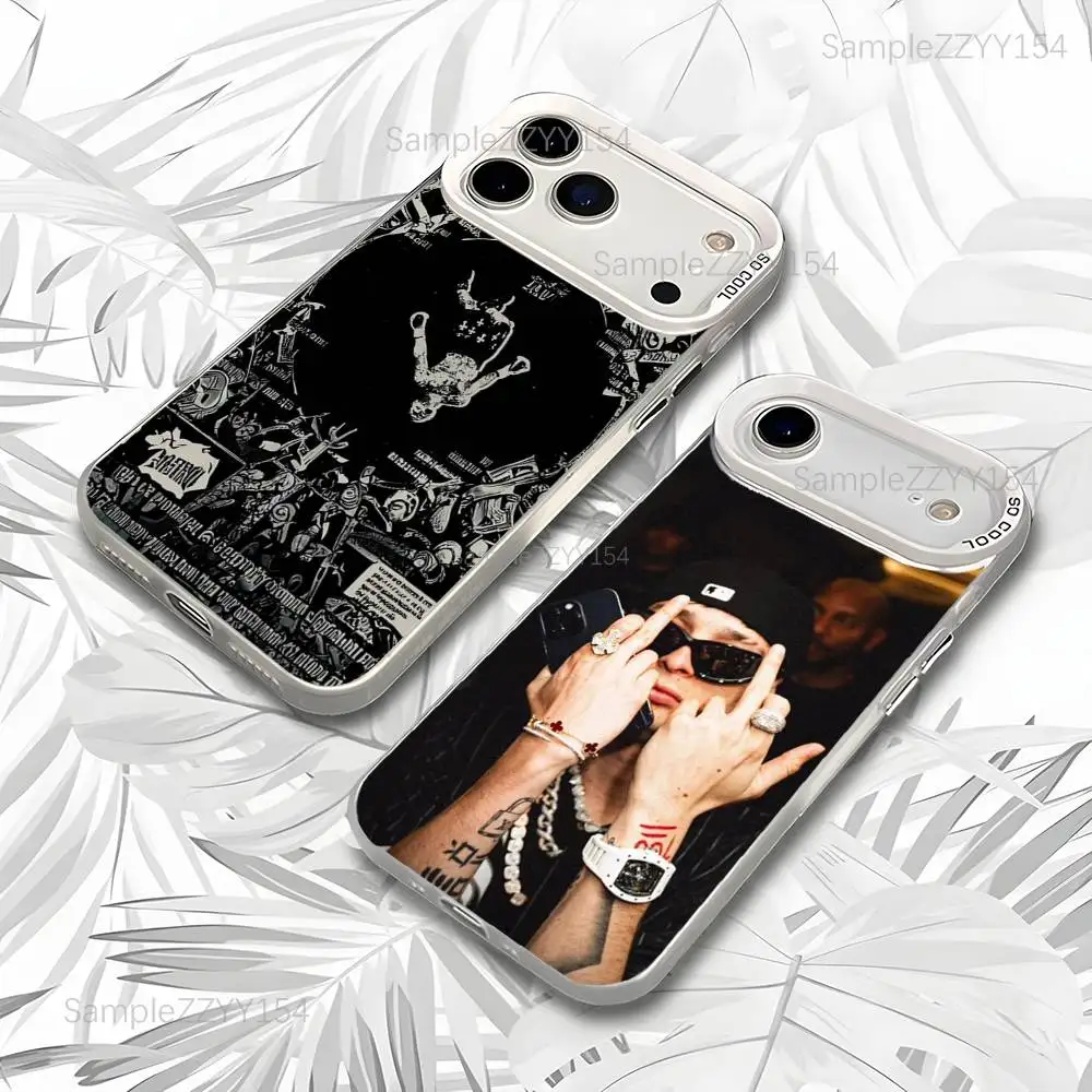 

Gervonta Peso Pluma Phone Case For iPhone 17,16,15,14,13,12,X,8,Pro,Max,Plus,E,SE4,Air,Mini White IMD Matte