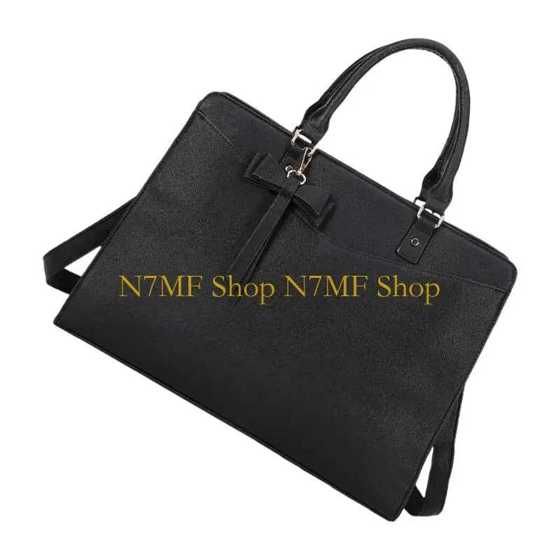 

N7MF Stylish Laptop Bag for Women Fashionable PU Leather Business and Work Handbag