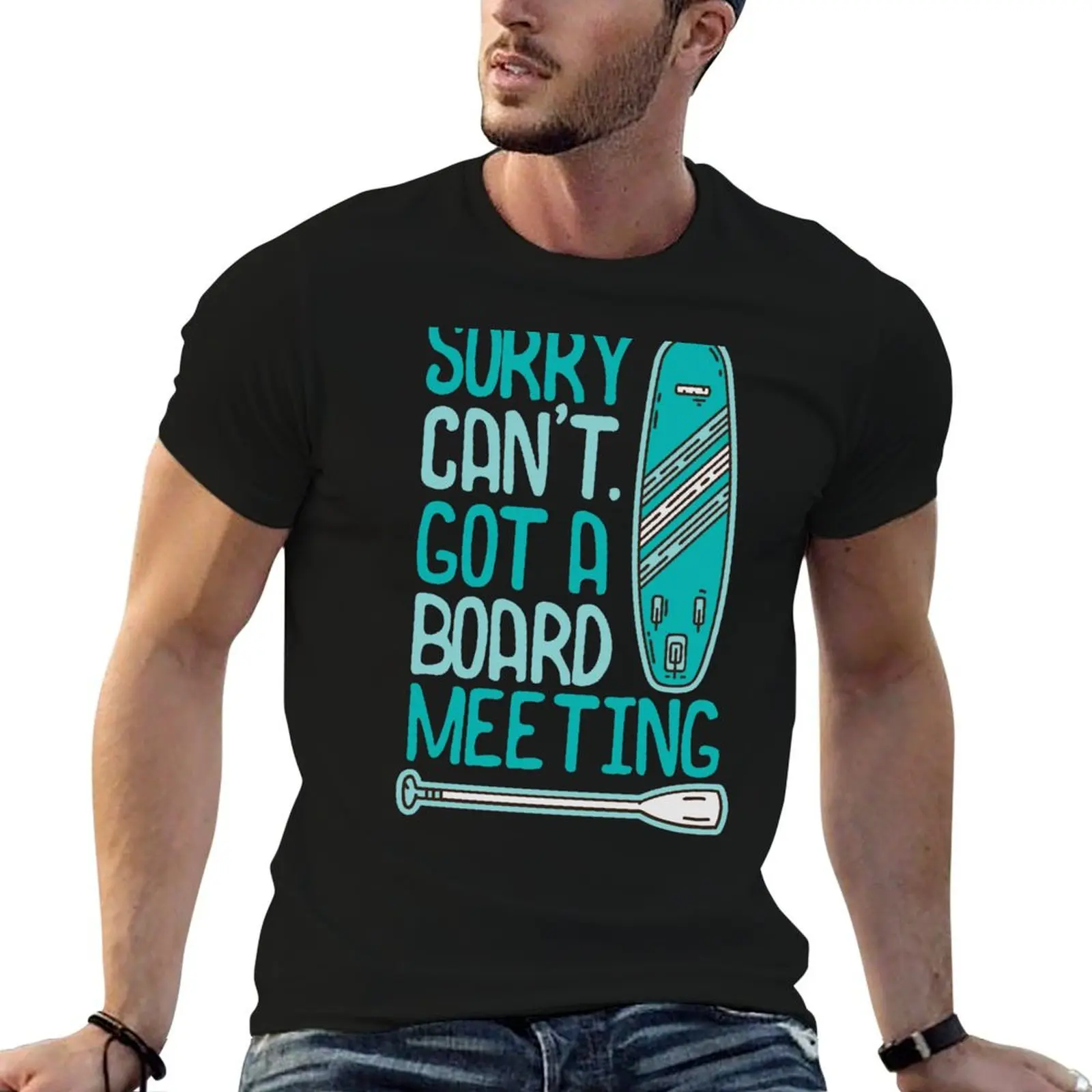 

SUP Stand Up Paddle Boarding Board Meeting Sunset Design T-Shirt t shirt personalised man t shirt luxury T-Shirt