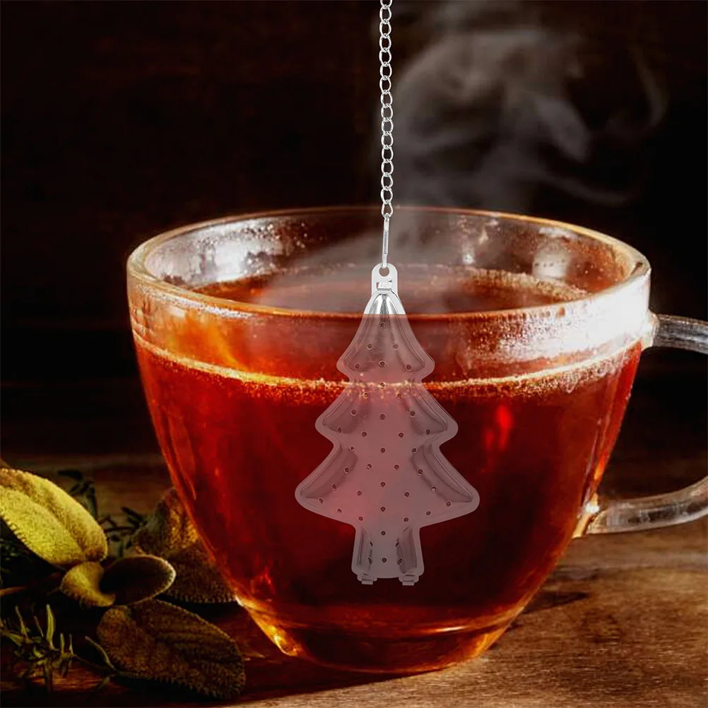

4Pcs Artistic Tree Shaped Tea Strainers Stainless Steel Fine Mesh Infusers Portable for Home Office Travel Heart Tea Strainer