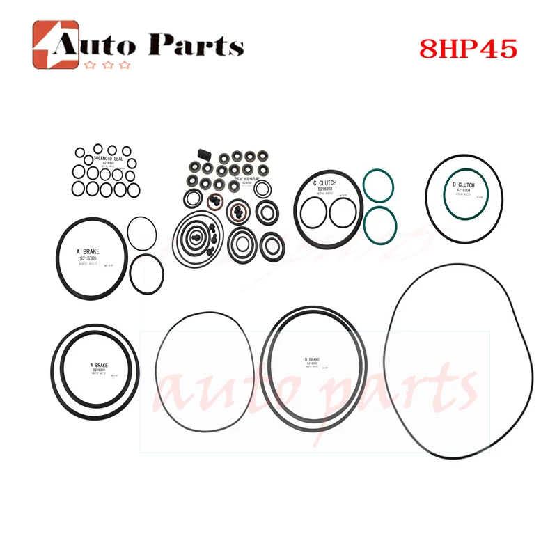 8HP45 ZF8HP45 Auto Parts Automatic Transmission Seal Rings Repair Kit for AUDI BMW CHRYSLER DODGE VW Gearbox Rebuild kit K218A