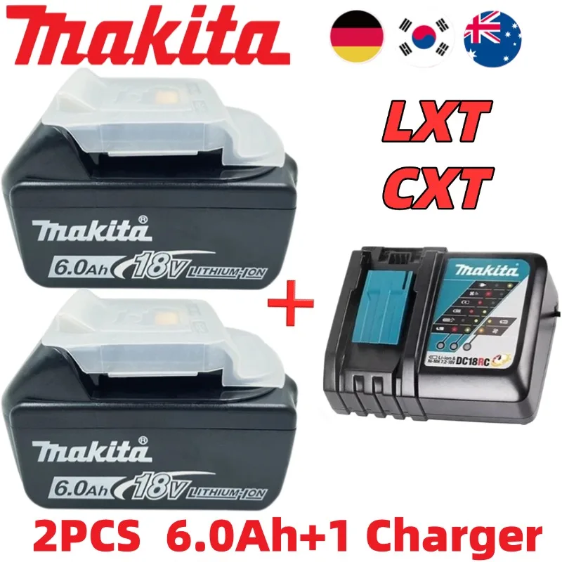 

OEM Makita 18V Battery 6.0Ah, Batterie Makita 18V Replacement, Superior Cells, Battery Management System, No Memory Effect⭐