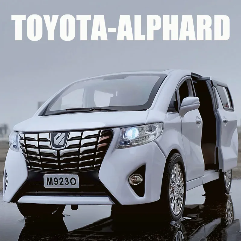 1:24 Toyota Alphard MPV Car Model Alloy Car Die Cast Toy Car Model Pull Back Children Toy Collectibles Free Shipping