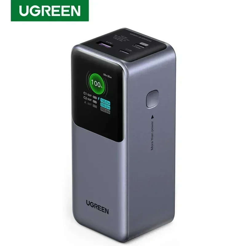 UGREEN Nexode Power Bank 20000mAh 130W Fast Charging Power Station High Capacity LED Display Power Bank for Laptop Macbook