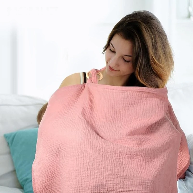 Lichtgewicht borstvoedingsdoek met slabbetjes en opbergruimte Essentiële borstvoedingsdoek met slabbetjes