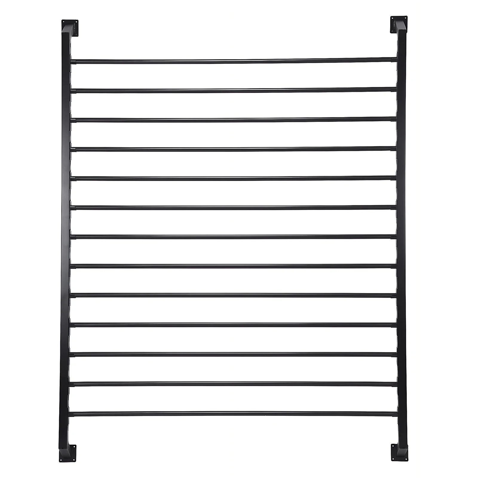 

Металлическая подставка для тканевых рулонов на 13 штук с регулируемой штангой для подвешивания, для виниловых рулонов, оконной пленки, для гаража и мастерской