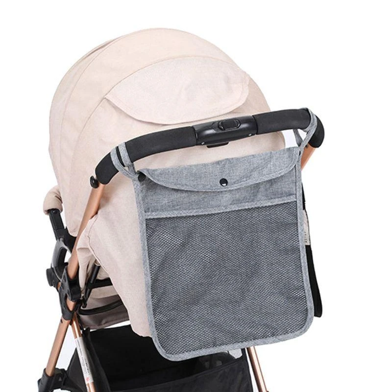 

J15U Practical Baby Trolley Bunch Net Pocket Infant Stroller Mesh Bottle Diaper Storage Bag Holder Elasticity