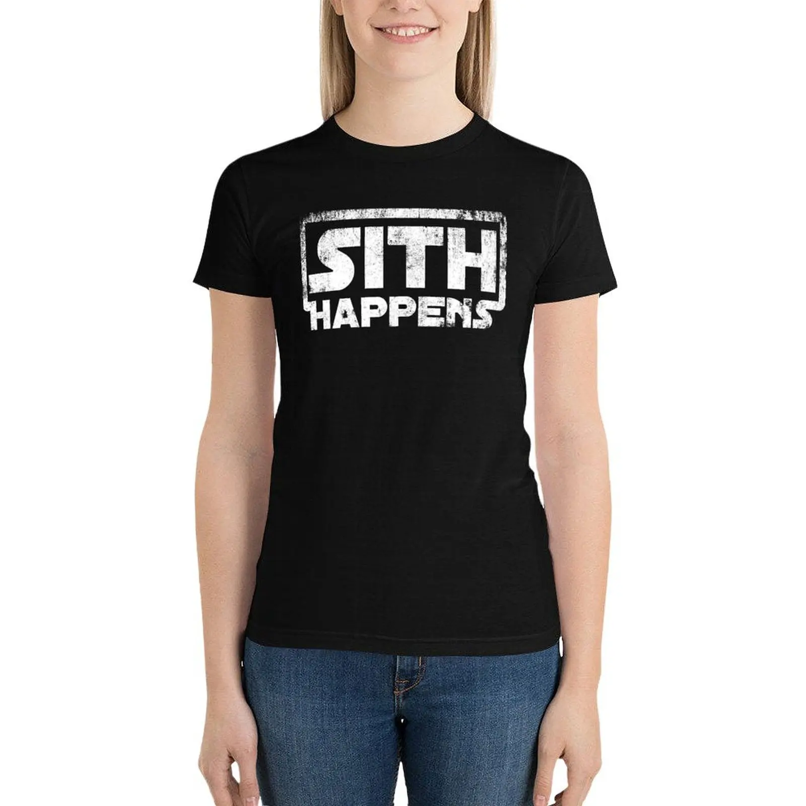 

Sith happens T-Shirt kawaii clothes vintage clothes t-shirts for Women loose fit