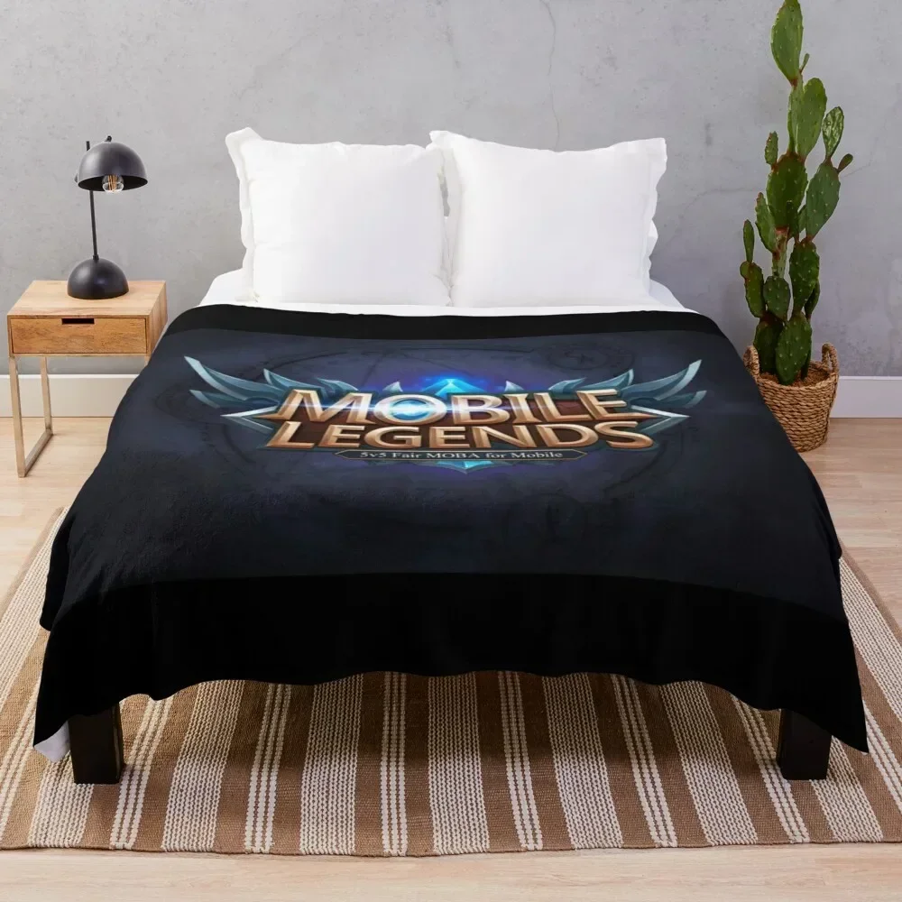 

Mobile Legends New Update Logo Throw Blanket Custom For Decorative Sofa Camping decorative Blankets