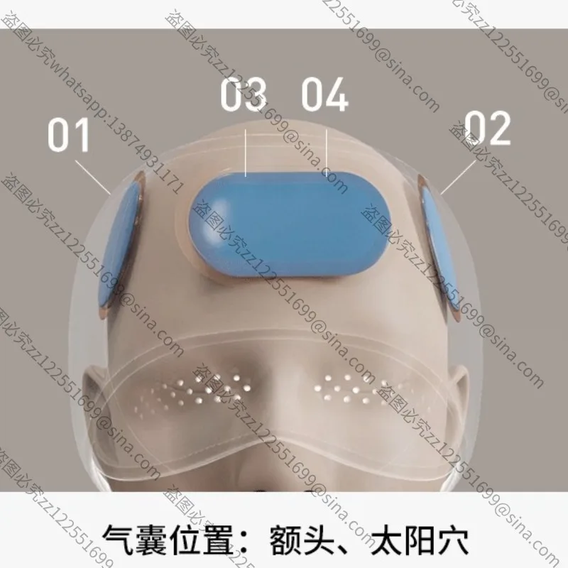 Suitable for Head Massager Accessories, Rechargeable Airbag Wrapped Helmet Sleep Aid Accessories