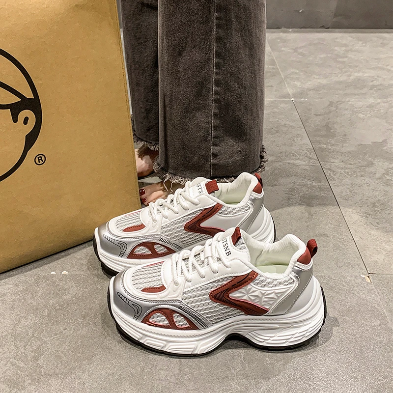 

2025 Platform Sneakers Spring Autumn Shoes for Women Quality New Daily Fashion Aesthetic Casual Woman Footwear Женская Обувь