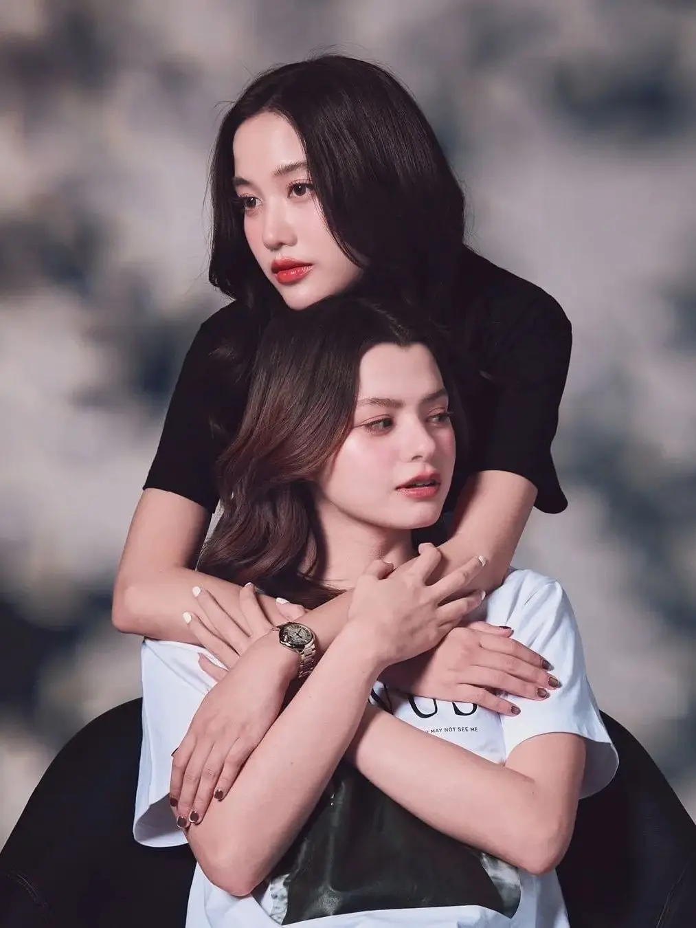 URANUS 2324 سلسلة FreenBecky نفس الصيف القطن الخالص تي شيرت عصري ومتعدد الاستخدامات رسالة مطبوعة جولة الرقبة أعلى #4