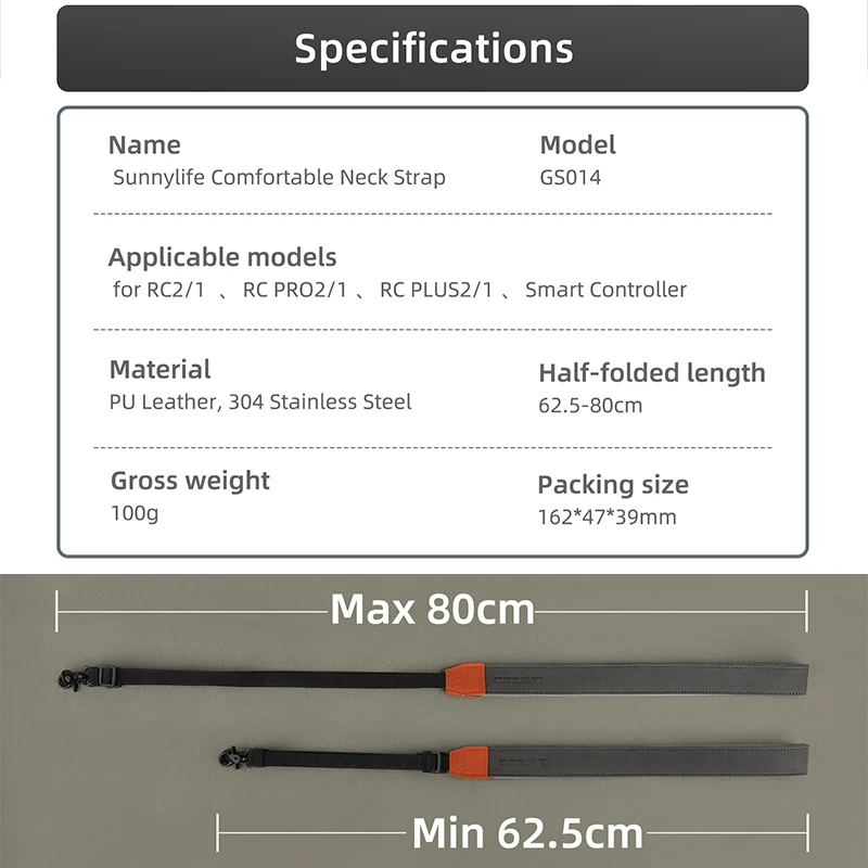 Cinghia da collo con cordino per telecomando per DJI/RC/RC 2/RC PRO/RC PRO 2/RC PLUS/RC PLUS 2 DJI Mini 4 Pro Air 3S Accessori drone