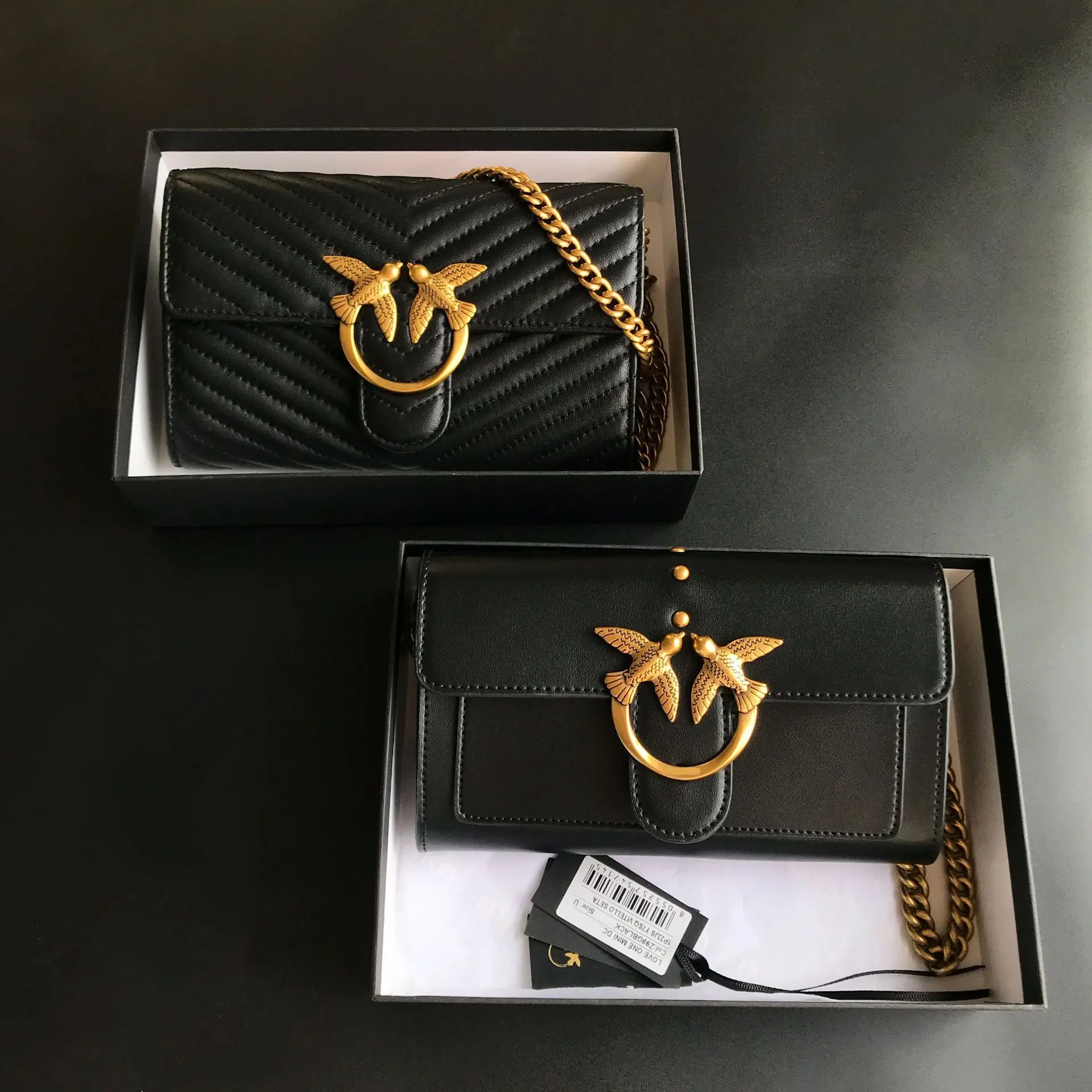 

Модная женская сумка-клатч 2026 Swallow Bird Bag из натуральной овечьей кожи, мини-кошелек с цепочкой, на плечо, кроссбоди, милая