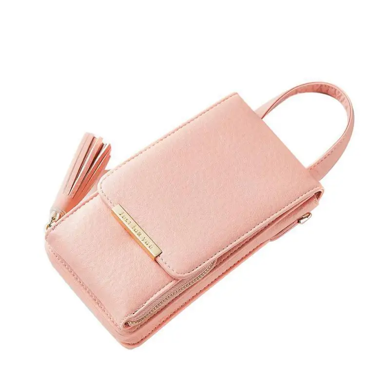 Unishow Chain Phone Bag Mini Women Shoulder Bags Litchi Pu Leather Women Messenger Bag Portable Mini Lady Handbag Tote