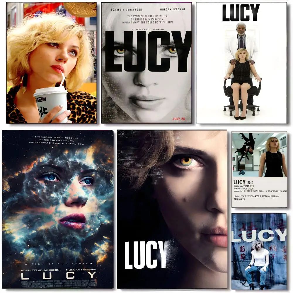 Cosmic Sci‑fi Action Movie L-Lucy Poster Wall art print art suitable for living room bedroom bar parlor home decor gift
