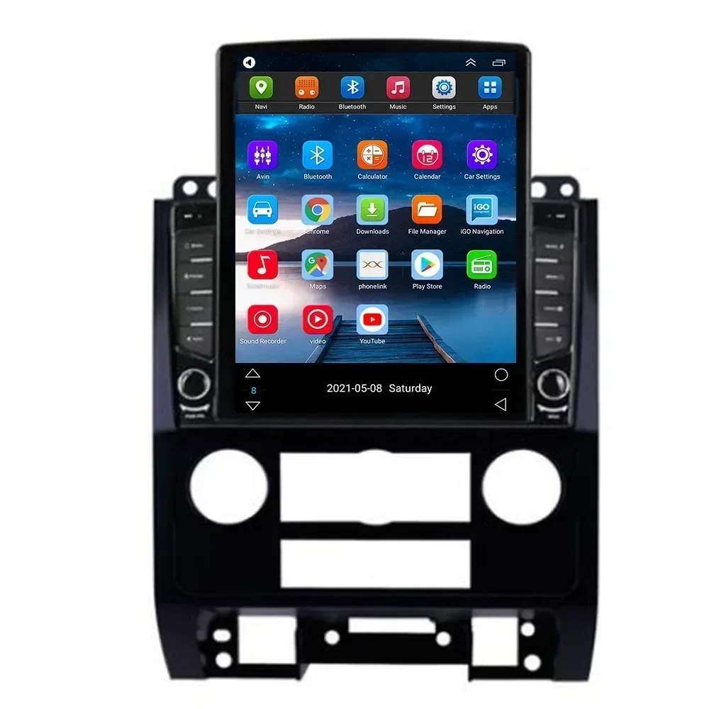 For Tesla Style 2 Din Android 13 Car Radio For Ford Escape 2007 to2012 Multimedia Video Player GPS Stereo Carplay DSP RDS Camera