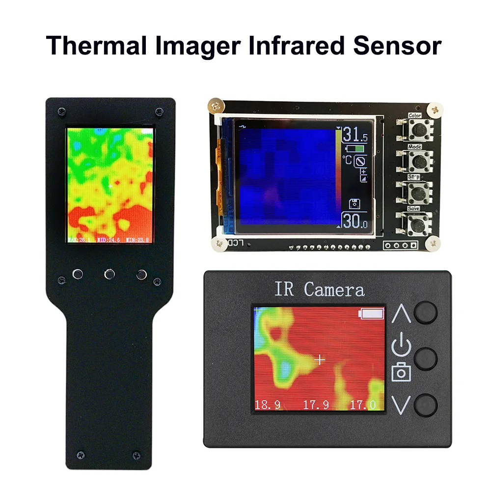 Sensor infravermelho do imager térmico, definição de TFT, definição 160*128, 320*240,-40 ℃ a 300 ℃, 1.8in, 2.4in, MLX90640