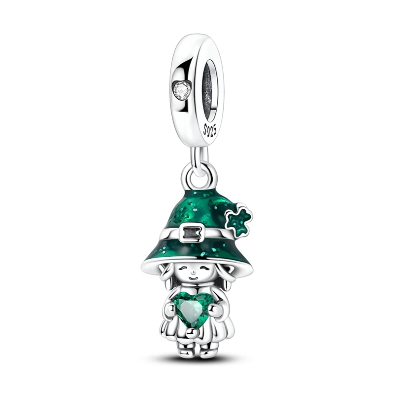 925 Sterling Silver Charms Bead Cute Little Elf Dangle Fit Original Bracelet DIY Women Jewelry Gift