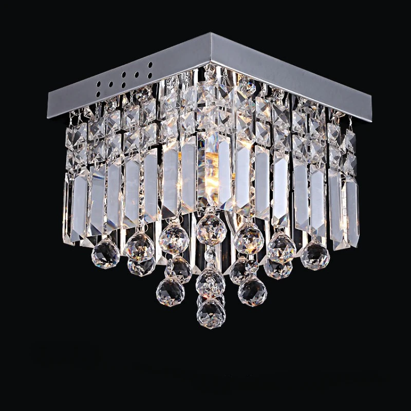 

LED modern minimalist crystal ceiling light, foyer corridor light, porch corridor light, bedroom living room lighting