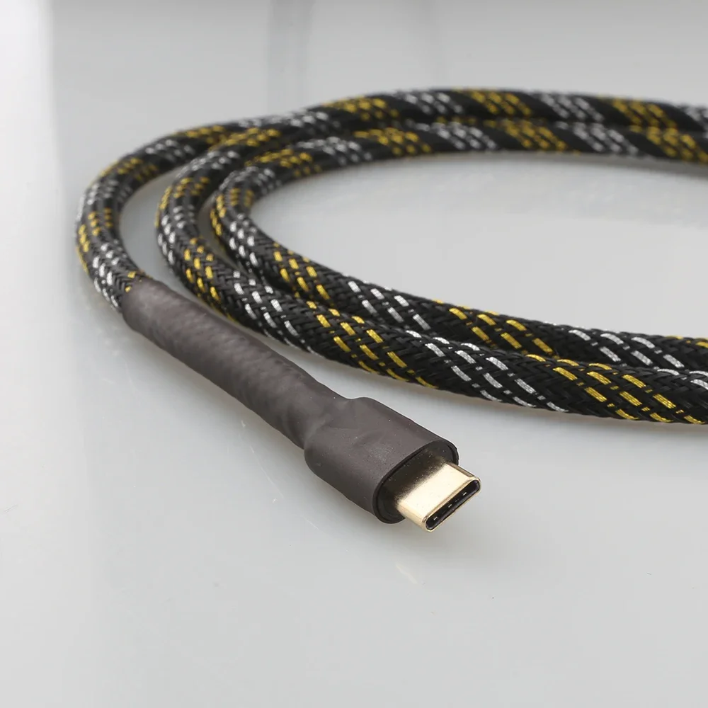 Hifi USB C タイプ C から B または A オーディオデータケーブル USB DAC 携帯電話タブレット手作り