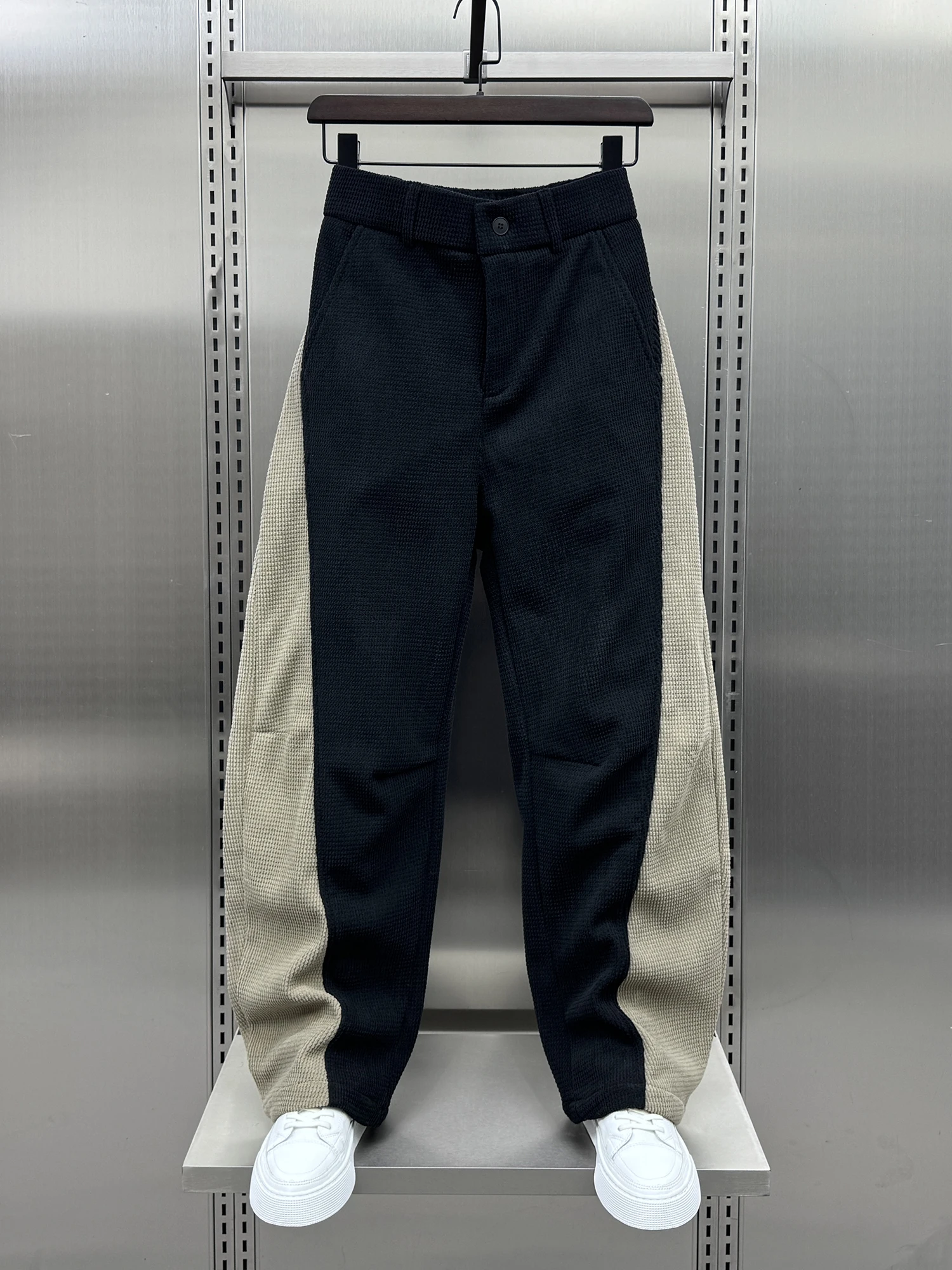 

Men's Autumn Winter Thiened Fce Corduroy Casual Pants Loose Fit Spor Straight Leg Trousers Youth Versatile Casual Sports