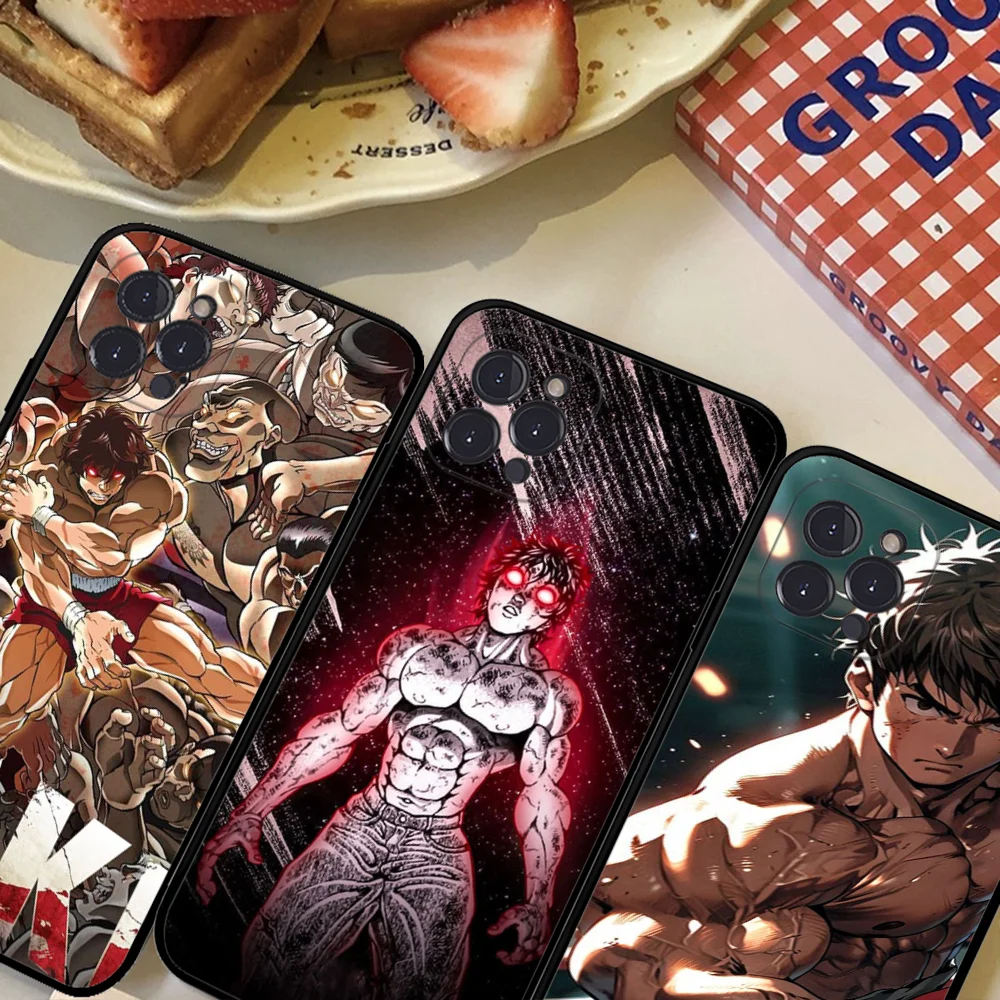 

Anime B-Baki Phone Case For IPhone 16 15 8 7 6 6S Plus X SE XR XS 14 11 12 13 Mini Pro Max Mobile Case