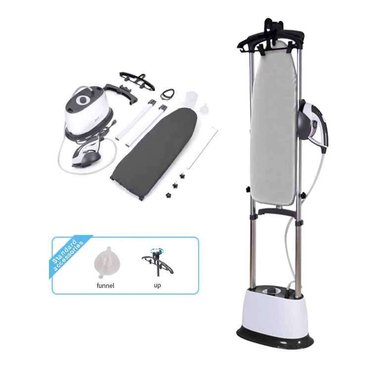 Vertical Standing Iron Garment Steamer and Folding Ironing Board for Garment Steamer with Steam Iron