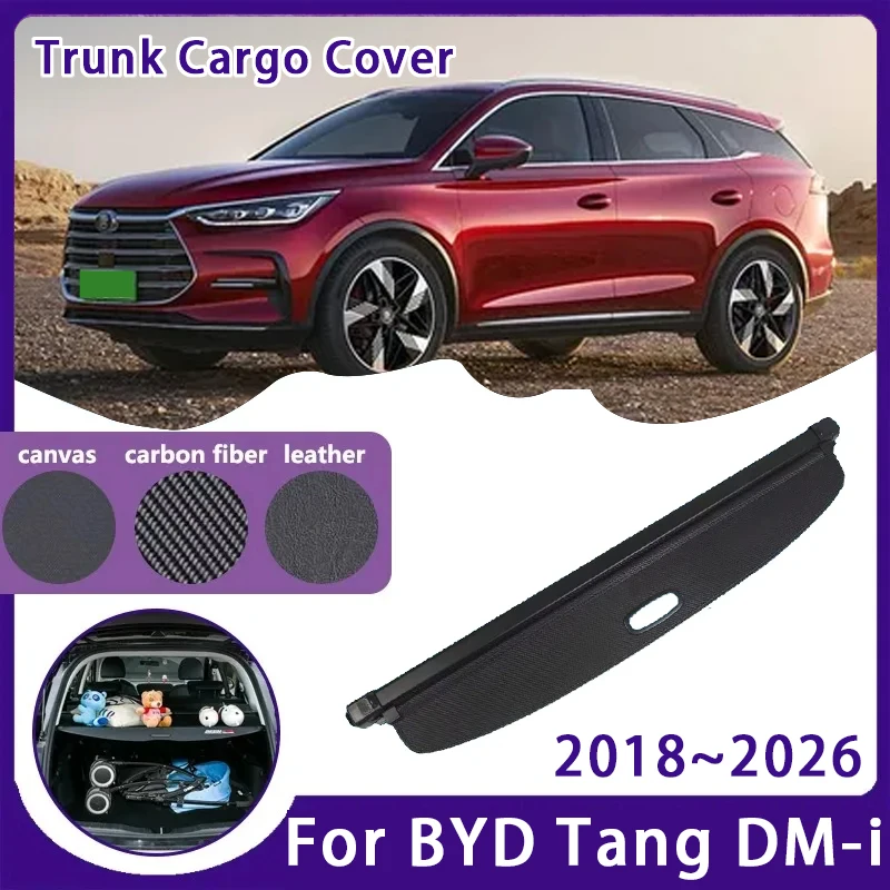 

Car Trunk Luggage Curtain For BYD Tang DM-i Tan EV 2018~2026 Retractable Covers Storage Rack Partition Shelters Auto Accessories