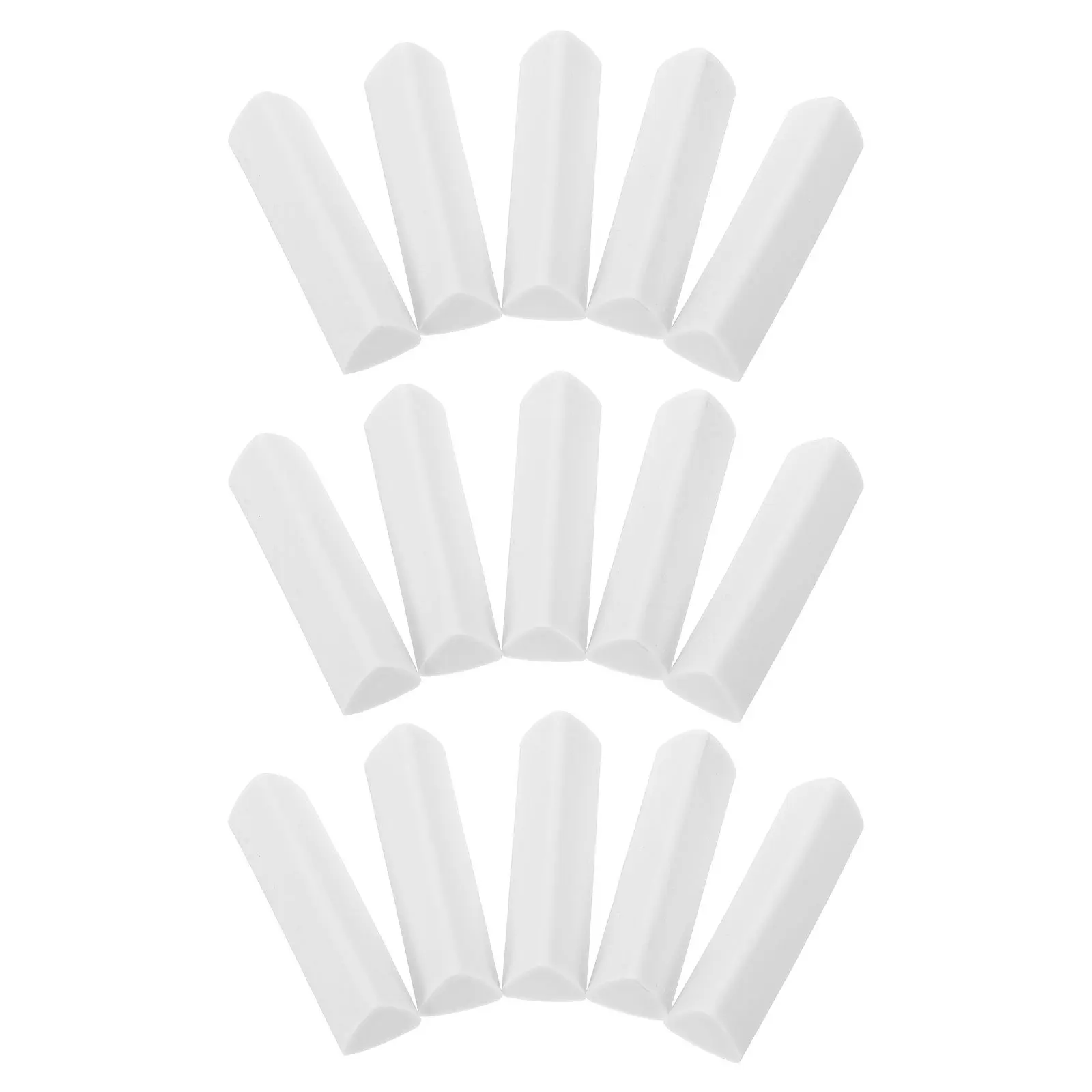 15 قطعة ممحاة مثلثة ناعمة بيضاء محايات للأطفال قلم رصاص فني للمدرسة والمكتب مستلزمات الرسم قلم رصاص