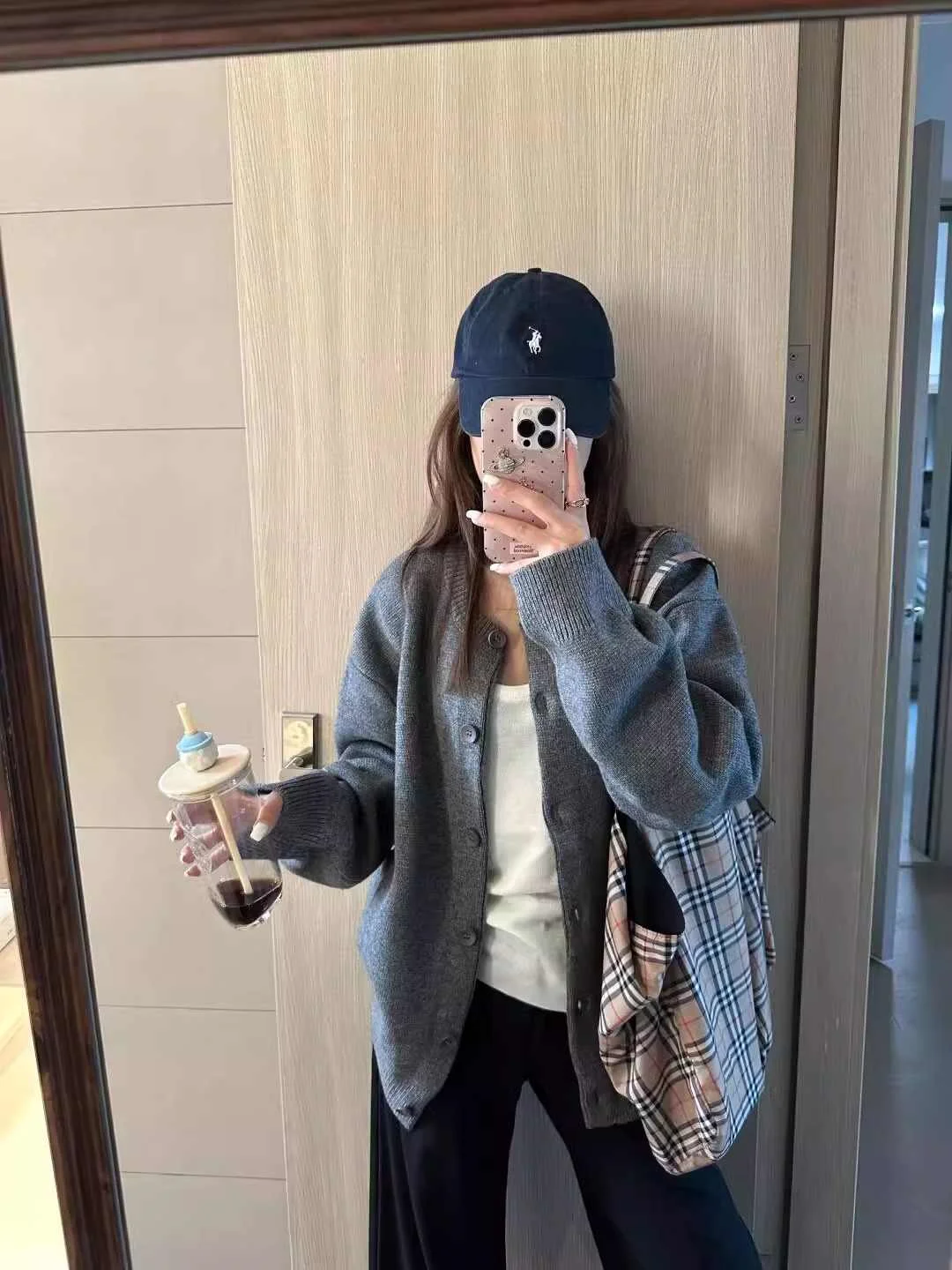 Thickened cardigan wool sweater women's blouse loosely knit sweater high-grade coat