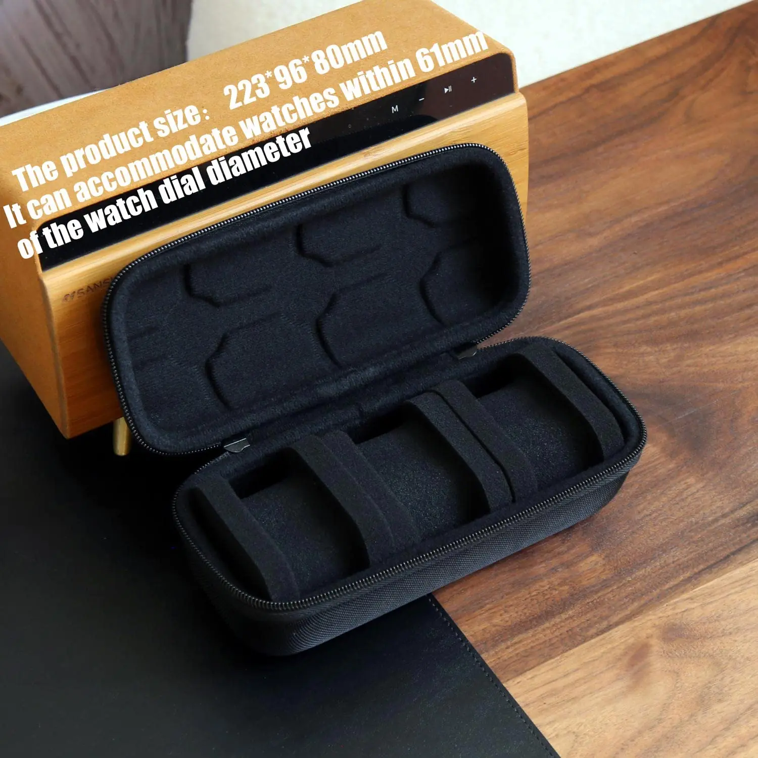 Organizer na zegarki dla mężczyzn lub kobiet, etui podróżne na zegarki Przenośny uchwyt na zegarek do przechowywania zegarków na rękę i inteligentne zegarki