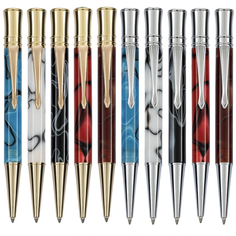 قلم حبر جاف جميل بنمط أكريليك مع قمة كريستالية ماسية فريدة من نوعها وأقلام حبر للكتابة والمكتب المدرسية هدية للمعلم