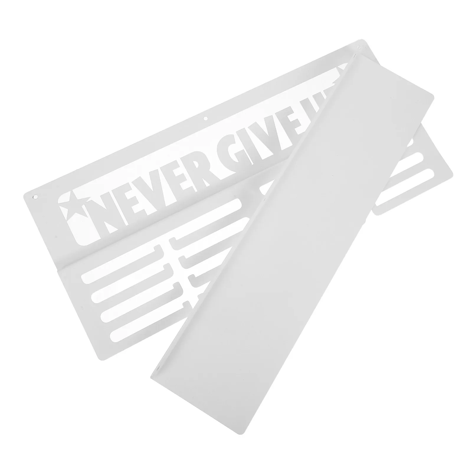 

Настенная металлическая полка-держатель для спортивных медалей с крючками для наград, кубков, лент и знаков отличия