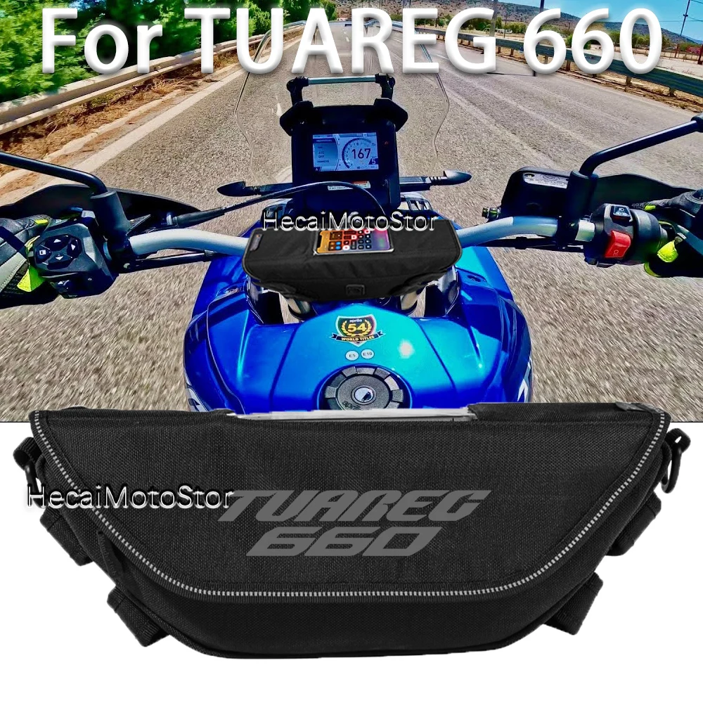 Motorcycle accessory Waterproof And Dustproof For Aprilia Tuareg 660 tuareg 660 Handlebar Storage Bag  navigation bag