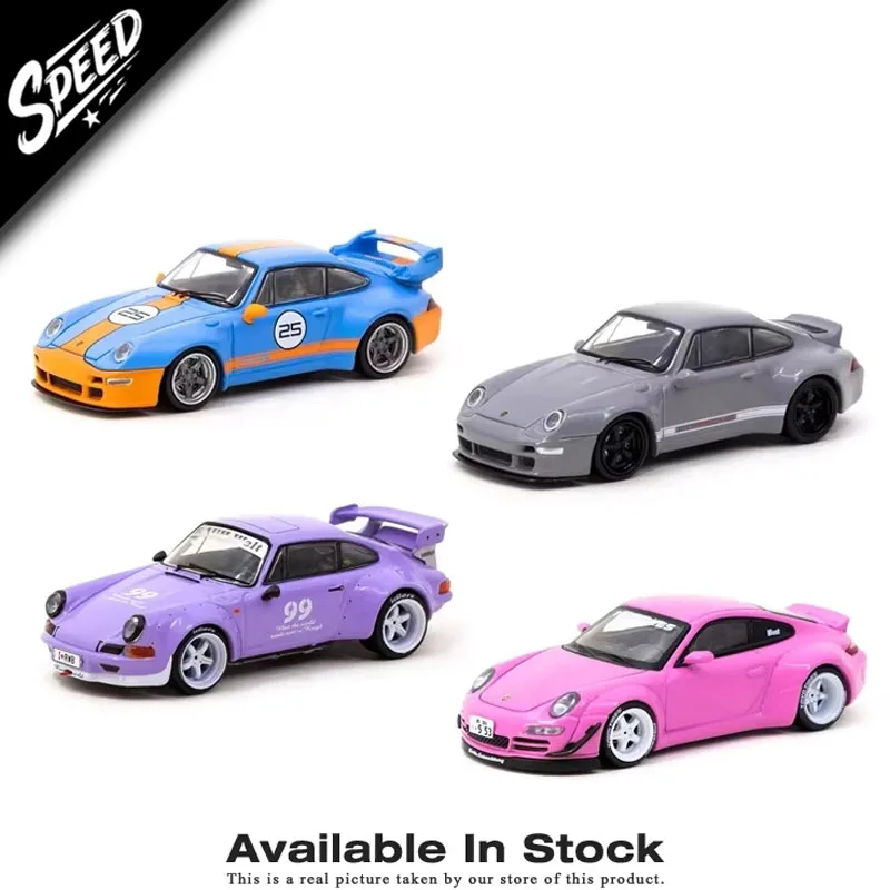 

TW In Stock 1:64 Porsche RWB Old New 997 964 993 Remastered Gunther Werks Diecast Car Model Collection Miniature Toys